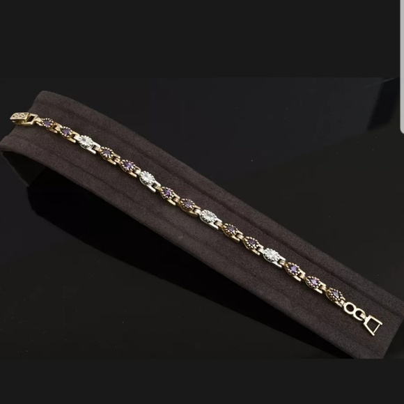 Avelon's Designs Jewelry - Amethyst & topaz tennis bracelet Avelon's Designs Jewelry - Amethyst & topaz tennis bracelet